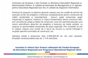 Anunt de presa: Dotarea firmei Seven Construct S.R.L. cu echipamente specifice lucrarilor de constructii