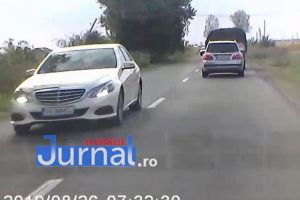 VIDEO: Accident evitat la mustaţă de un şofer imprudent, pe şoseaua spre Odobeşti