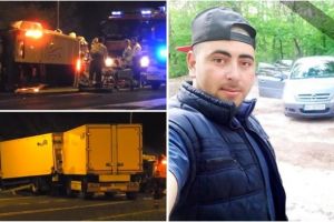 FOTO: Un tânăr şofer din judeţul Alba a murit într-un accident în Spania, dupa ce un camion a intrat în duba lui