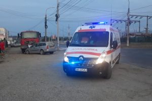 FOTO Accident pe Ștefan cel Mare în Sibiu – Șoferul vinovat a fugit de la faţa locului