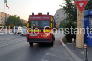Masina rasturnata pe autostrada A2, inainte de Cernavoda.  Trei victime constiente