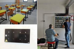 FOTO: Viaţa satului, varianta SF de la şcoală: iluminatul şi climatizarea reglate prin scenarii predefinite sau cu ajutorul unor senzori, clase moderne cu mobilier adaptat copiilor, materiale didactice smart, la Ciugud