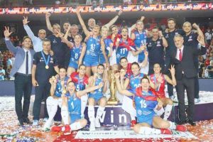 Volei Alba Blaj are trei campioane europene: Bianka Buša, Maja Aleksić şi Silvija Popović au cucerit titlul continental cu Serbia!