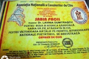 Istoriograful constantean Lavinia Dumitrascu - proaspat Cavaler de Clio