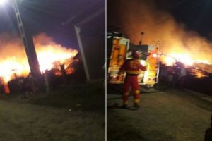 FOTO: Incendiu de proporţii la o casă azi noapte în Gorneşti!