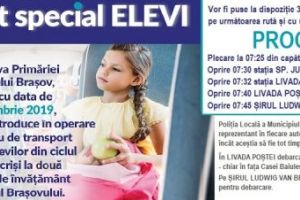 Transportul special gratuit al elevilor va fi asigurat începând de marţi