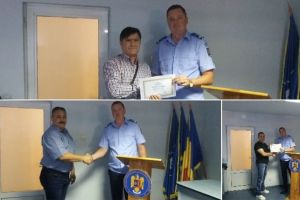 FOTO. Treceri în rezervă la Jandarmeria Alba: Diplome de excelenţă pentru trei jandarmi albaiulieni care au ieşit la pensie