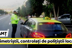 NEAMȚ: Taximetriştii, controlaţi de poliţiştii locali din Piatra-Neamţ (FOTO)