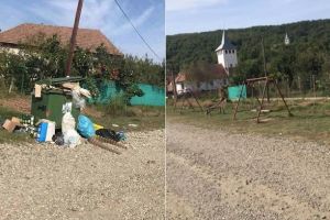 FOTO ȘTIREA TA: Satul Dumitra, uitat de firma de salubritate. Colectarea în comună este periodică, în sat o dată pe lună