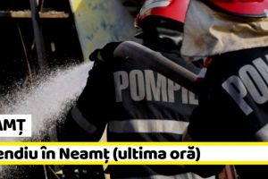 NEAMȚ: Incendiu la o gospodărie din Neamţ (ultima oră)