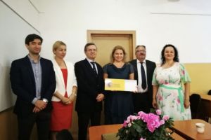 Ambasadorul Spaniei in Romania, Manuel Larrotcha, vizita la Colegiul National Pedagogic ,,Constantin Bratescu din Constanta