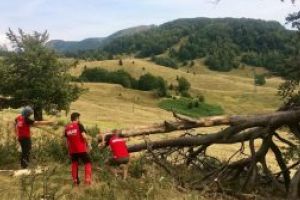 Salvamont Maramures, actiuni de curatare a traseelor turistice: “Multe dintre ele impracticabile sau greu accesibile”