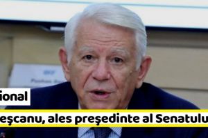 Naţional: Teodor Meleşcanu, ales preşedinte al Senatului