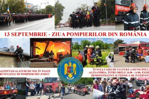 Ziua Pompierilor, sărbătorită în Teleorman. Programul activităţilor din 13 septembrie