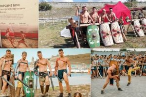 Puterea şi onoarea gladiatorilor de la Apulum, prezentă la Festivalul Militar-istoric din Crimeea