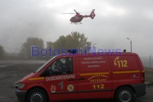 Elicopter SMURD chemat la Botoşani pentru o femeie de 51 de ani. A făcut infarct!