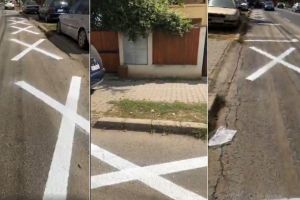 FOTO/VIDEO ȘTIREA TA: Dorel a tăiat locurile de parcare de pe Bulevardul Revoluţiei. Zonele destinate staţionării, anulate fără motiv