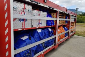 ISU Bistriţa, dotat cu tabără mobilă pentru sinistraţi
