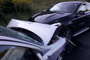Accident la Cristian. Un şofer a virat fără să acorde prioritate