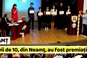 NEAMȚ: Festivitatea de premiere a elevilor de 10 la BAC şi la Evaluarea Naţională 2019 (FOTO-VIDEO)