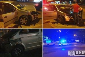 Foto, video. ACCIDENT rutier în Alba Iulia: Coliziune între două autoturisme din cauza unei neacordări de prioritate