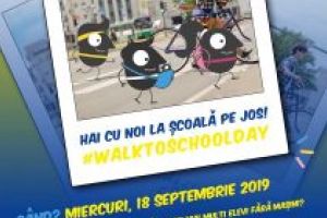 „Hai cu noi la şcoală pe jos!” în Săptămâna Europeană a Mobilităţii
