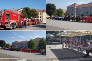 FOTO, LIVE VIDEO| ZIUA POMPIERILOR, sărbătorită la Alba Iulia: Expunerea tehnicii de intervenţie pentru stingerea incendiilor, descarcerare, acordare prim ajutor calificat, salvări de la înălţime, de la înec, ateliere