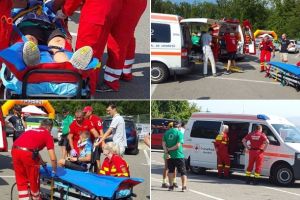 FOTO/VIDEO ȘTIREA TA: ACCIDENT la concursul de ciclism „Mamut Bike Race”. Un participant şi-a pierdut cunoştinţa după ce a căzut