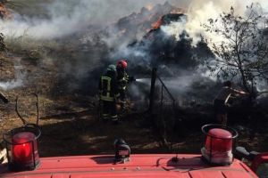 Incendiu VIOLENT în judeţul Arad! Pompierii au fost nevoiţi să care încă 9000 de litri de apă (FOTO)