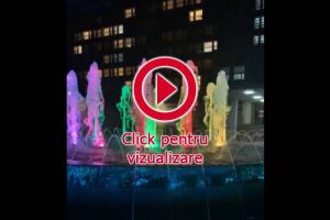 Fântâna muzicală de la Spitalul de Urgenţă Suceava, în funcţiune din 15 septembrie