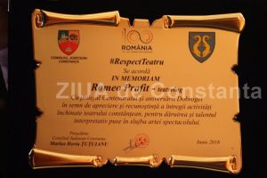 #citesteDobrogea Thalia Ex Ponto (2001): In Memoriam Romeo Profit, eminenta cenusie a directorilor Teatrului de Stat
