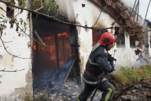 Animale carbonizate în incendiu la Cetăţeni
