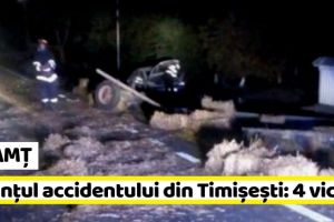 NEAMȚ: Bilanţul accidentului din Timişeşti: 4 victime (FOTO)