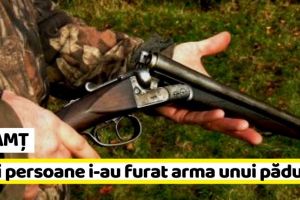 NEAMȚ: Trei persoane i-au furat arma unui pădurar