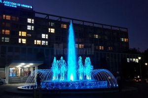 Fântâna muzicală de la Spitalul de Urgenţă, realizată cu banii din încasările de ...