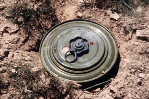 Mina antitanc din Al Doilea Razboi Mondial, descoperita de un prahovean in curtea casei