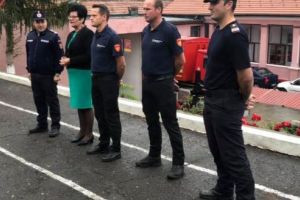Schimb internaţional de experienţă pentru pompierii din Reghin