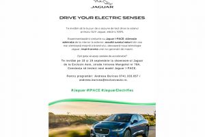 JAGUAR I-PACE DISPONIBIL PENTRU TEST DRIVE  LA EXCLUSIV AUTO