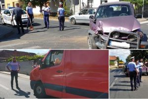 FOTO, VIDEO. ACCIDENT rutier în Alba Iulia, la intersecţia străzilor Bucureşti cu Florilor, din cauza unei neacordări de prioritate