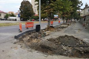 Constanta: Se reabiliteaza trotuarele de pe bulevardul Mamaia