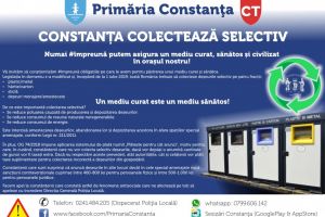 Amenzi pentru cei care nu respecta legea: Primaria Constanta a demarat campania Constanta colecteaza selectiv“