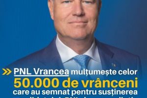 FOTO: Peste 50.000 de vrânceni au votat pentru susţinerea lui Klaus Iohannis