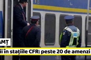 NEAMȚ: Razii în staţiile CFR: peste 20 de amenzi