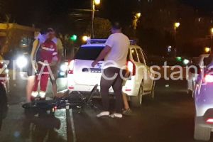 Accident produs intre un autoturism si un biciclist, pe strada Soveja, zona Eden. Victima este colaboranta