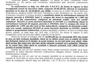 B.E.J. “Bogdan Ionica organizeaza licitatie publica in vederea vanzarii unui imobil din comuna Agigea