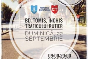 Se inchide un tronson din bulevard Tomis. Constantenii, invitati la fotbal, handbal, rugby, baschet sau tenis de masa 