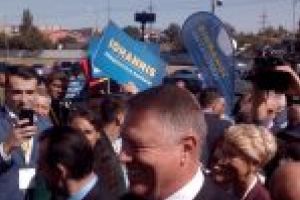 Klaus Iohannis, debut de campanie la Craiova