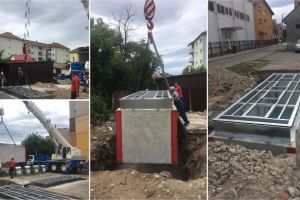 FOTO. Opt noi platforme subterane pentru colectarea deşeurilor, la Sebeş. În ce locaţii au fost amplasate