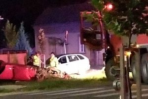 Un şofer băut s-a răsturnat cu maşina, la Sânnicolau Mare