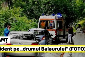 NEAMȚ: Tânără rănită într-un accident pe „drumul Balaurului” (FOTO)